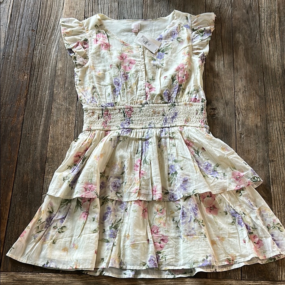 LoveShackFancy GAP Floral Ruffle Kids Dress